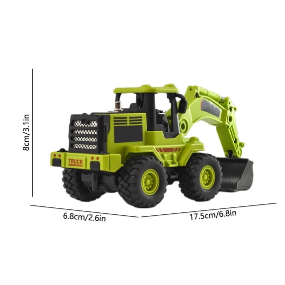 ToyKingdee Articulated Backhoe Loader Construction Toy, Interactive Engineering Vehicle for Kids' Imaginative Play