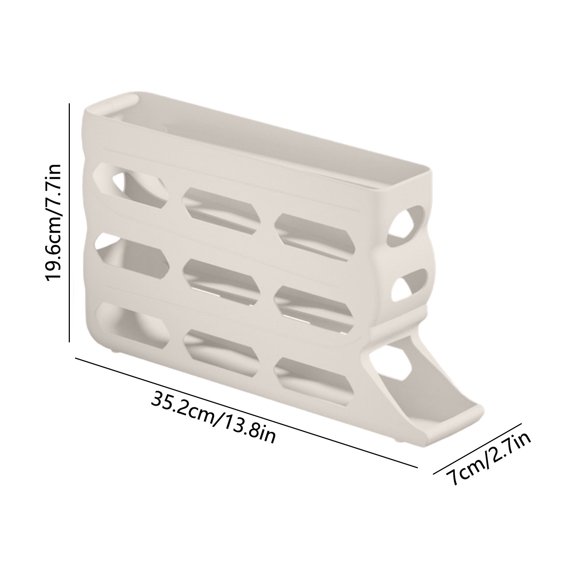 ToyKingdee Automatic Rolling Egg Dispenser, 4-Tier Refrigerator Egg Storage Container