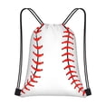 thumbnail image 1 of ToyKingdee Baseball Print Drawstring Bags Backpack Bag Baseball String Bag Cute Sports Ball Pattern Gym Backpack Lightweight Sports Yoga Travel Bag, 1 of 6