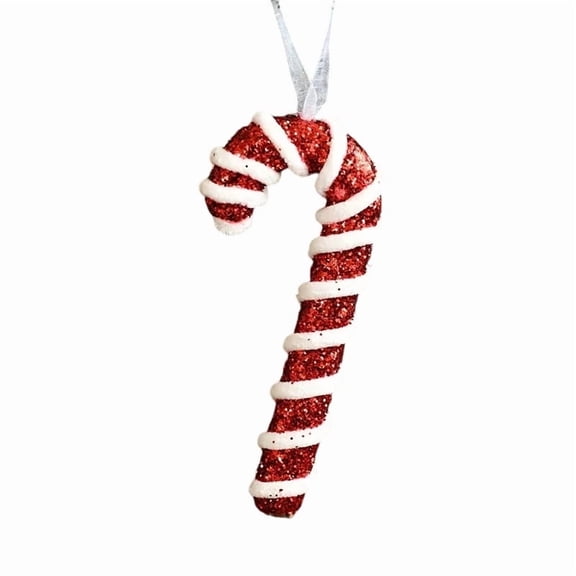ToyKingdee Candy Cane Hanging Decorations Bulk Christmas Lollipop Ornament Felt Canes Ornaments Candy Christmas Tree for Xmas Tree Home DIY Crafts Holiday Decor