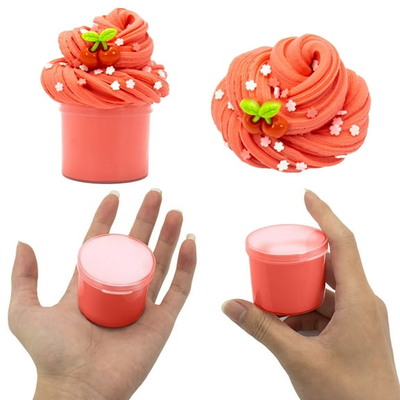 ToyKingdee Candy Slime with Charms, Scented Sludge, Non-Sticky, Stress Relief Toy