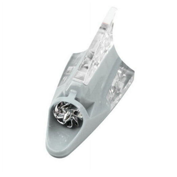 ToyKingdee Car Auto Vehicle Decorative Aerial Shark Fin Type Antenna Wind Power Led Light Car Auto Top Wind Power LED Light Shark Fin Antenna Warning Flash Lamp Decor