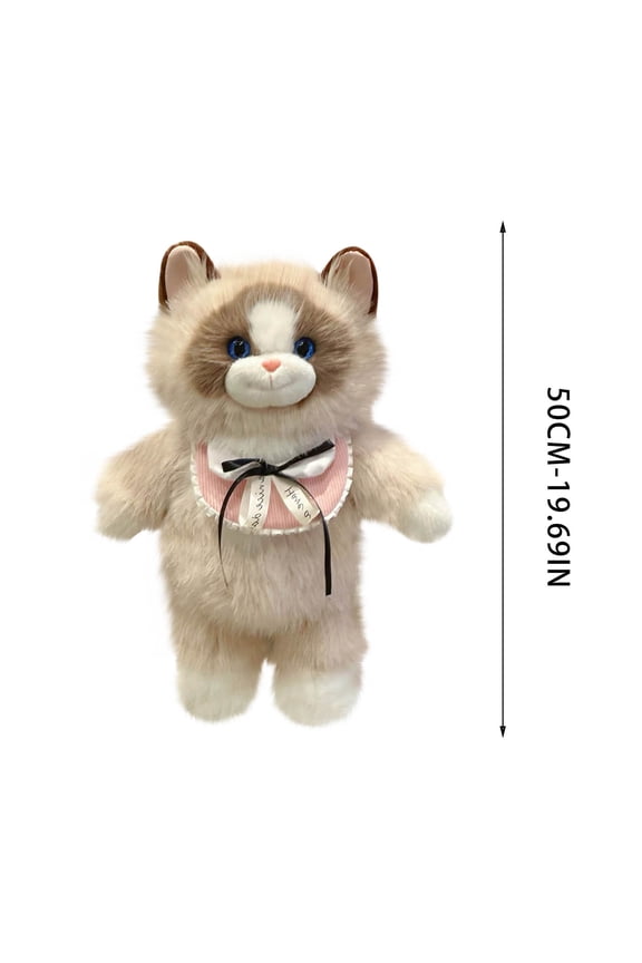 Cat Plush Backpack - Fashion Stuffed Bags Stuffed Animal Shoulder Bag Travelers Daily Commute Coffee Shop Travel Campus Shopping