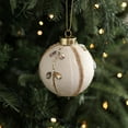 thumbnail image 1 of ToyKingdee Christmas Ball - Ivory Velvet Ornaments- Christmas Tree Decoration Christmas Ball Ornament Suitable for Xmas Ornament, Parties, 1 of 6