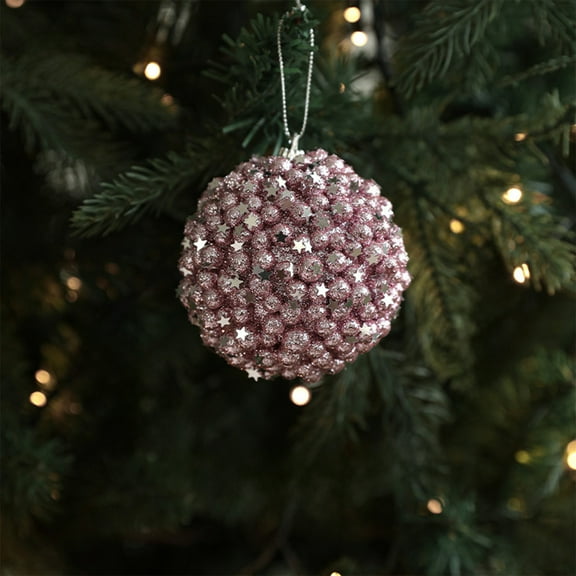 ToyKingdee Christmas Ball - Ivory Velvet Ornaments- Christmas Tree Decoration Christmas Ball Ornament Suitable for Xmas Ornament, Parties