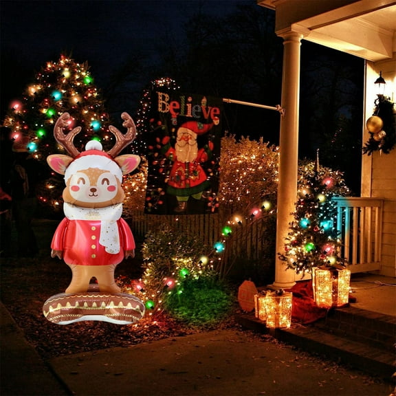 ToyKingdee Christmas Balloons, Large Size Foil Balloon for New Year Eve Holiday Festival Birthday Party Decorations