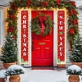 thumbnail image 1 of ToyKingdee Christmas Decorations Outdoor Merry Christmas Banner with String Lights Xmas Porch Door Welcome Sign Hanging Christmas Decor for Home Holiday Outdoor, 1 of 6