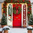thumbnail image 1 of ToyKingdee Christmas Decorations Outdoor Merry Christmas Banner with String Lights Xmas Porch Door Welcome Sign Hanging Christmas Decor for Home Holiday Outdoor, 1 of 6