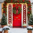 thumbnail image 1 of ToyKingdee Christmas Decorations Outdoor Merry Christmas Banner with String Lights Xmas Porch Door Welcome Sign Hanging Christmas Decor for Home Holiday Outdoor, 1 of 6