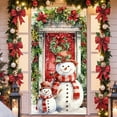 thumbnail image 1 of ToyKingdee Christmas Door Cover Decoration Xmas Large Photography Background Banner Porch Sign for Winter Indoor Outside Front Door Banner Farmhouse Party Supplies, 1 of 6