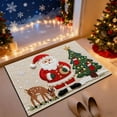 thumbnail image 1 of ToyKingdee Christmas Kitchen Rugs Bathroom Rug Non-Slip Red Door Mat Rugs for Entryway Indoor, Small Washable Throw Soft Bath Mat, Holiday Decor Untra-Thin Carpet, 1 of 6