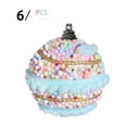 thumbnail image 1 of ToyKingdee Christmas Ornaments - Pastel Bead White Foam Ball Decor Set for Small Holiday Tree Decorations, Xmas Decor, 1 of 2