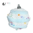 thumbnail image 1 of ToyKingdee Christmas Ornaments - Pastel Bead White Foam Ball Decor Set for Small Holiday Tree Decorations, Xmas Decor, 1 of 2