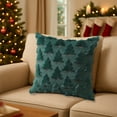 thumbnail image 1 of ToyKingdee Christmas Pillow Covers Christmas Decorations Soft Plush Faux Fur Wool Red Xmas Tree Throw Pillow Cases Winter Holiday Decor for Sofa Living Room, 1 of 6