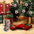 thumbnail image 1 of ToyKingdee Christmas Plaid Ball Ornaments - Black & Red Buffalo Plaid Fabric Ball Ornaments with Pine Cones and Greenery, Plaid Christmas Tree Hanging Balls Ornament, 1 of 6