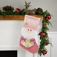 thumbnail image 1 of ToyKingdee Christmas Stocking Santa Claus Doll Stocking Christmas Stocking Pink Christmas Decor for Christmas Ornaments Stairs Fireplace Hanging, 1 of 6