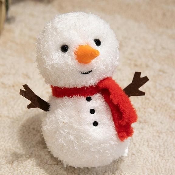 ToyKingdee Christmas Stuffed Animals Snowman Plush Toy, Cute Snowman Plushie Doll