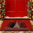 thumbnail image 1 of ToyKingdee Christmas Welcome Natural Coir Door Mat, Christmas Tree Large Coco Front Door Outdoor Doormat Outside Entrance Porch Non Slip Rubber Rug Winter Xmas Farmhouse Decor, 1 of 6