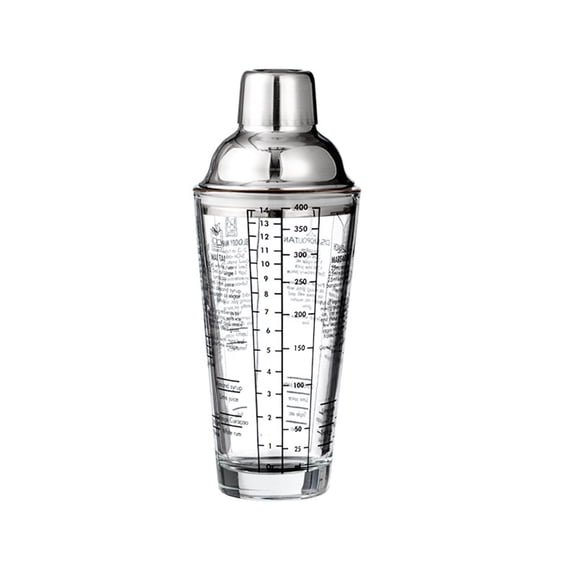 ToyKingdee Cocktail Mixing Shaker with Recipe Guide, Beginner Bartender Tool for Home Drink Mixing & Barware
