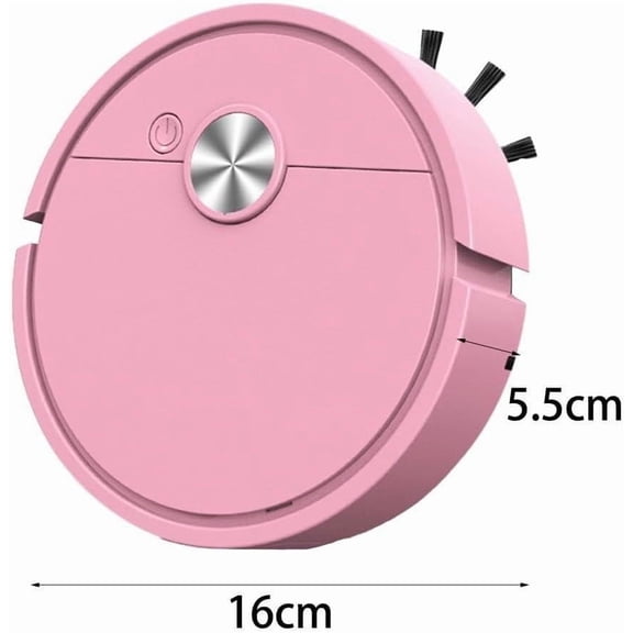 ToyKingdee Compact Automatic Robotic Vacuum Cleaner, Smart Floor Sweeper for Home and Pet Hair Cleaning