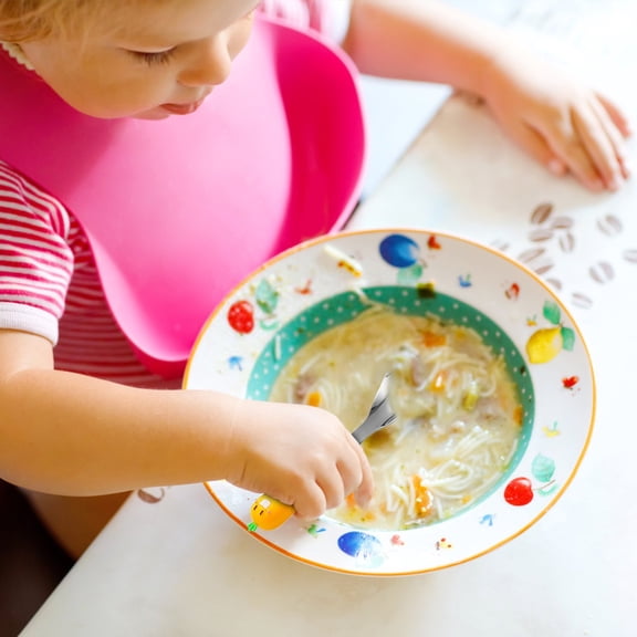 ToyKingdee Cute Animal Design Stainless Steel Shell Spoons, Tableware with Decorative Panda and Bear Handles