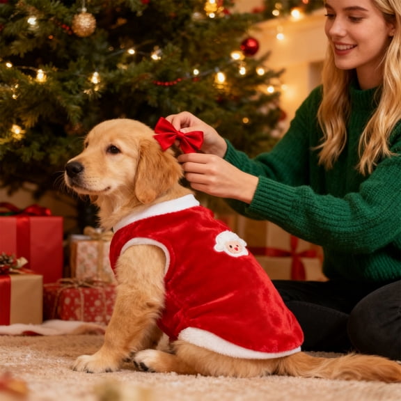 ToyKingdee Cute Cat Coat Warm Cozy Pet Apparel No Sleeve Soft Relief Sheep Pattern Dogs Puppy Dress Outfit Cat Clothes for Kittens