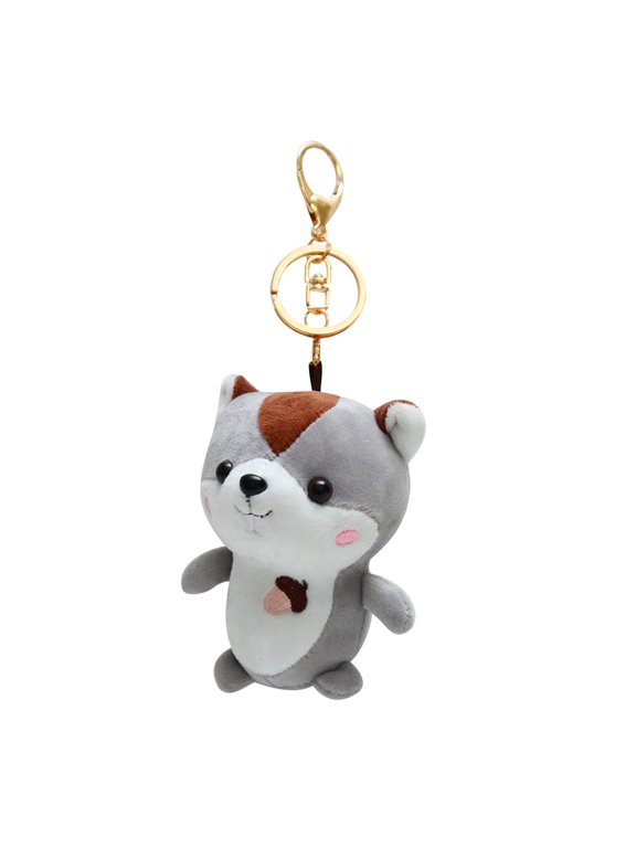 Cute Squirrel Plush Keychain, Stuffed Animal Backpack Pendant for Decor and Gifting