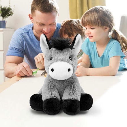 ToyKingdee Donkey Plush Toy - Soft Stuffed Animal - Perfect for Cuddling, Playtime, and Decor - Adorable Gift