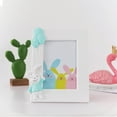 thumbnail image 1 of ToyKingdee Easter Bunny 7in Picture Frame with Bow and Balloon – Pink, Yellow, Blue & Green Holiday Photo Frame, Family Keepsake Decor, 1 of 7