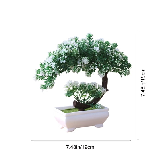 ToyKingdee Fake Plants Small Artificial Bonsai Tree for Home Decor Living Room Bathroom Bookshelf Entryway Table Wall Shelf Modern Farmhouse Decor