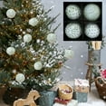 thumbnail image 1 of ToyKingdee Farmhouse Ball Ornaments Distressed Metal Glass Ball Vintage Style Christmas Balls Retro Glass Ornaments for Christmas Tree, 1 of 6