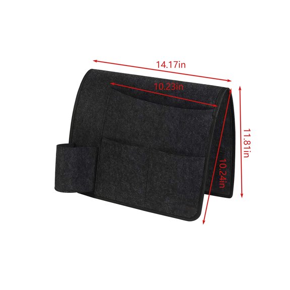 ToyKingdee Felt Bedside Hanging Storage Organizer with Water Bottle Pocket, Versatile Caddy for Bed, Sofa and Dorm Organization