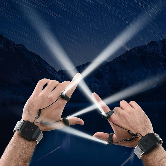 ToyKingdee Finger Flashlights Rechargeable LED Flashlights Maintenance Work Light Finger Light Rechargeable Led Flashlights Maintenance Work Light Finger Lights for Hiking