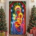thumbnail image 1 of ToyKingdee Fluorescent Christmas Door Cover Party Banner, Glow in The Dark Christmas Banner with Santa & Tree, Fluorescent Outdoor/Indoor Decorations for Front Door, Party, Wall, 1 of 6