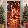 thumbnail image 1 of ToyKingdee Fluorescent Christmas Door Cover Party Banner, Glow in The Dark Christmas Banner with Santa & Tree, Fluorescent Outdoor/Indoor Decorations for Front Door, Party, Wall, 1 of 6