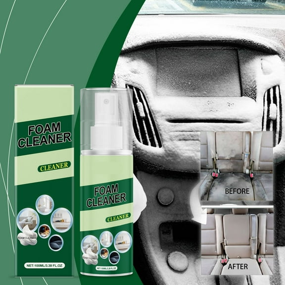 ToyKingdee Foam Cleaner For Car Interior | Multipurpose Foam Cleaner | Auto Detailing Supplies | Spray Cleaning Solution Safe For Auto Upholstery Seat Stain Remover