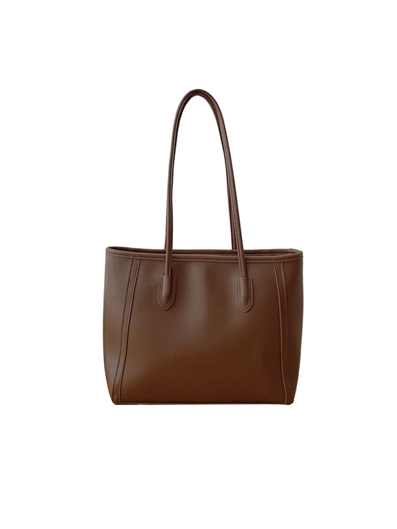 Genuine Leather Tote Bag, Shoulder Bags for Women, Top Handle Handbags, Large Purse for Work Travel Shopping