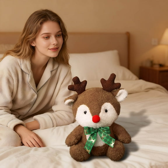 ToyKingdee Gingerbread Stuffed Toy, Christmas Soft Cute Pillow Decor, Plush Gingerbread Dolls, Adorable Holiday Cushion Ornament for Halloween Wedding Holiday Home Room Sofa Gift