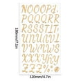 thumbnail image 1 of ToyKingdee Gorgeous Gold Cursive Letter Stickers, Alphabet Stickers A to Z, Number Sticker 1 to 9, Glitter Letter Sticker for Scrapbooking, Grad Cap Decoration, Crafts DIY & Gifts, 1 of 2