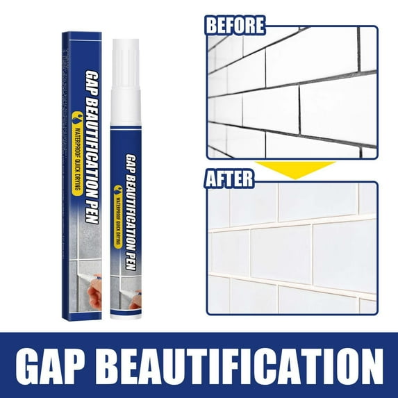 ToyKingdee Grout Paint Pen - Fast Drying Grout Filler and Sealer for Bathroom, Kitchen Tile Joints and Gaps