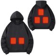 thumbnail image 1 of ToyKingdee Heated Hoodie Sweatshirt 5 Heating Zones Full-Zip Hooded Jacket Boys Girls Youth Winter Electric Heating Sweater, 1 of 8
