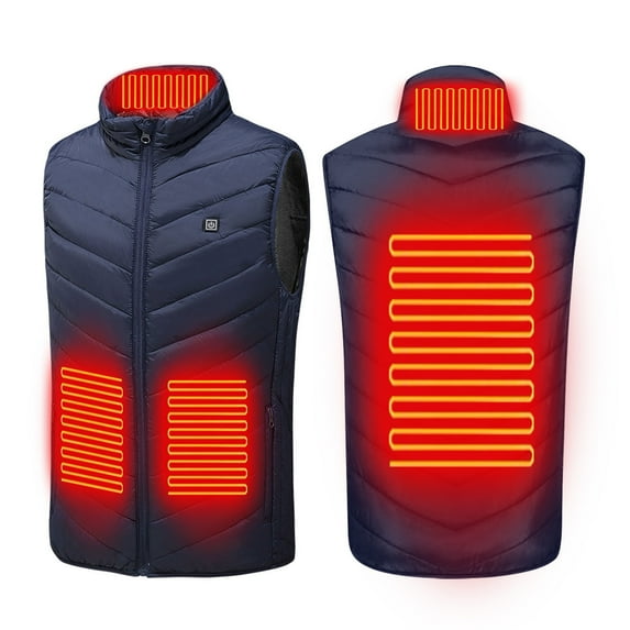 ToyKingdee Heated Vest for Men USB Electric Heated Vest Heating Jacket Winter Vests for Outdoor Battery Pack Not Included