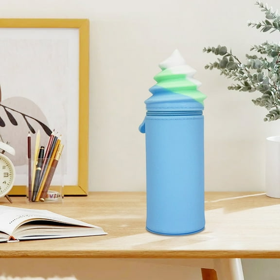 ToyKingdee High-color Silicone Pencil Case Pen Container Large Capacity Office Pen Case Stationery Box Student Stationery Bag