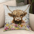 thumbnail image 1 of ToyKingdee Highland Cow Throw Pillow Covers Decorative Throw Pillows Cow Decor for Bedroom Decor Highland Cow Bedding Soft Flannel Fluffy Couch Pillow Covers, 1 of 6