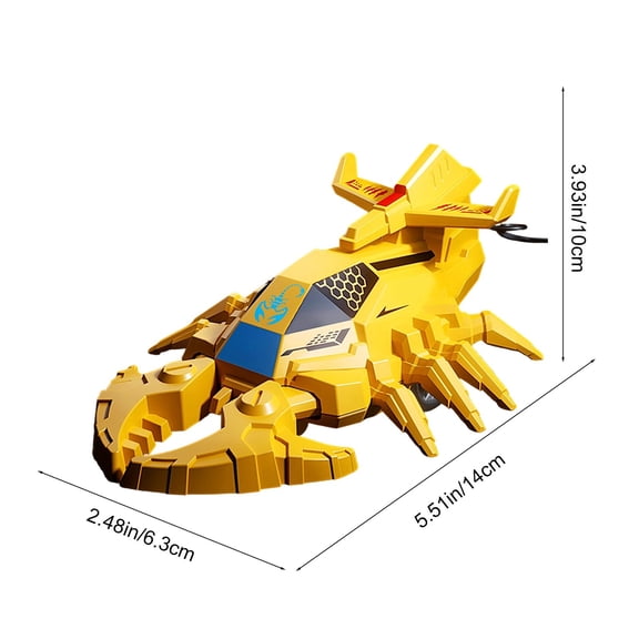 ToyKingdee Interactive Mechanical Scorpion Toy Vehicle, Futuristic Creature Car for Kids' Imaginative Battle Play