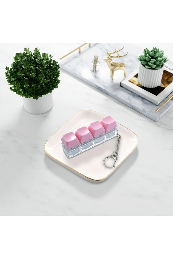ToyKingdee Keyboard Fidget Toy Slient & Clicky Fidget Keyboard Keychain Clicker Sensory Toys for Anxiety Stress Relief