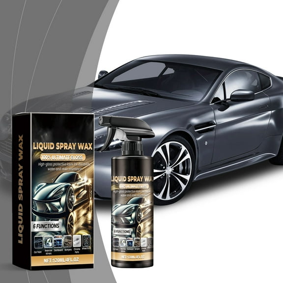 ToyKingdee Liquid Spray Wax,High-Gloss Protective Coating, Water and Stain Resistant, for Car Paint, Dashboard, Chrome, and Wheels