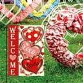 thumbnail image 1 of ToyKingdee Love Hearts Valentines Day Garden Flag Double Sided Outside,Welcome Anniversary Yard Outdoor Flag, 1 of 6
