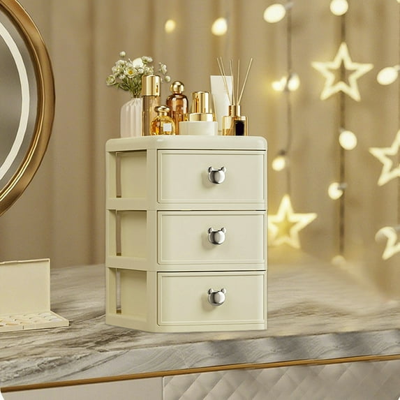 ToyKingdee Makeup Organizer Skincares Cosmetic Organizer Vanity Organizer Dresser Bathroom Counter Organizer Drawer Storage Box