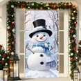 thumbnail image 1 of ToyKingdee Merry Christmas Door Cover Snowman Winter Door Cover For Holiday Decoration Snowman Banner Photo Background Door Decoration, 1 of 6